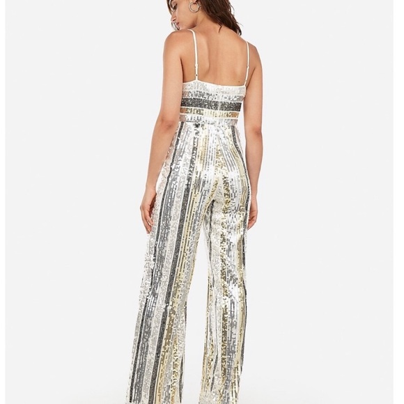express sequin jumpsuit